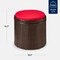 Best Choice Products Round Wicker Ottoman, Multipurpose Furniture w/ Removable Cushion, Steel Frame
